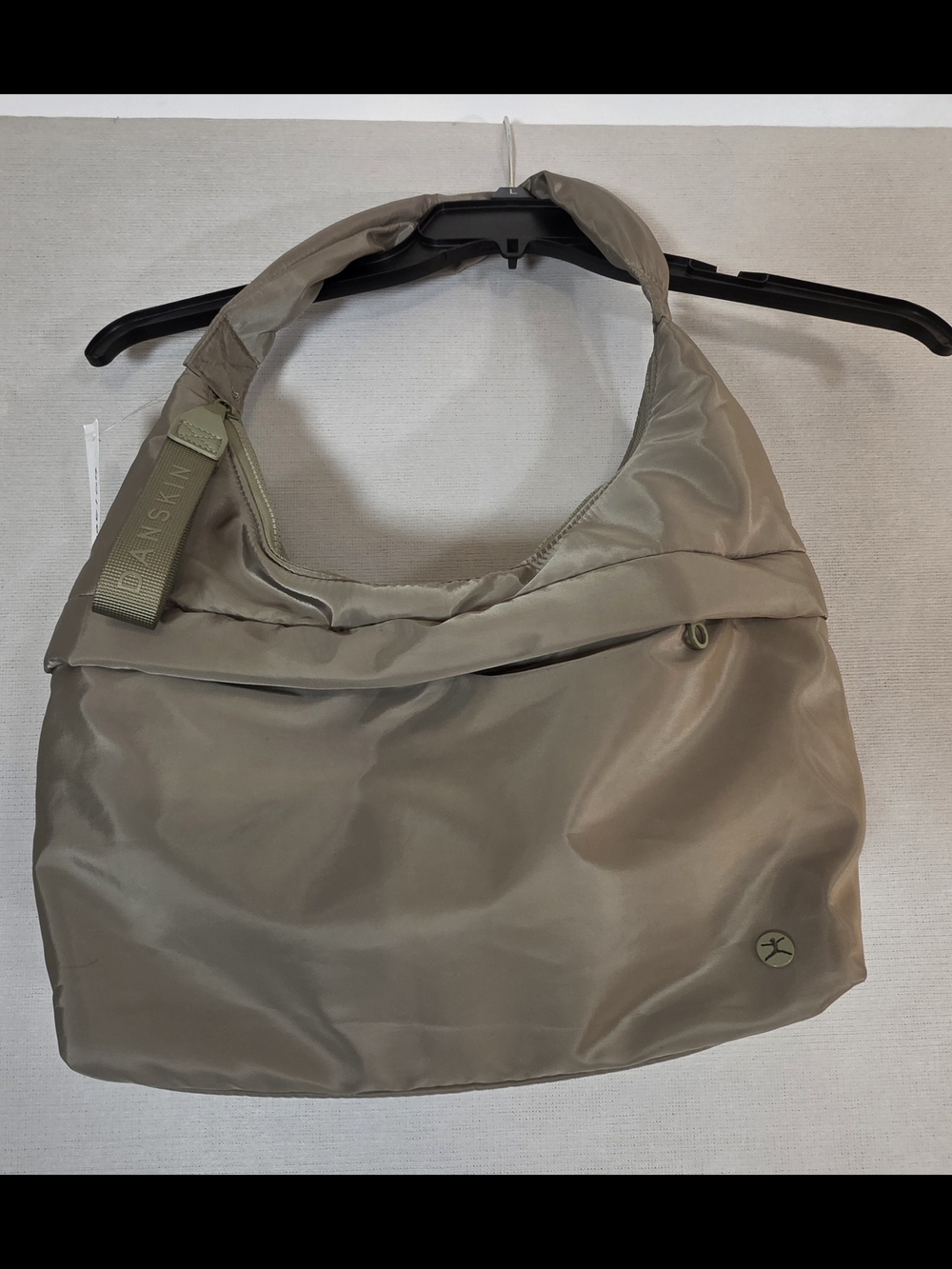 Danskin Neutral Green Nylon Hobo Shoulder Bag